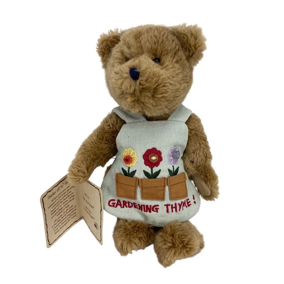 NWT Boyds Bear Miss Pottsalot Gardening Thyme Plush Stuffed Animal Toy - Picture 1 of 11